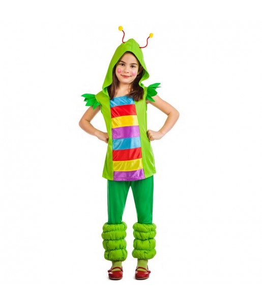 Disfraz de Gusanita multicolor para niña