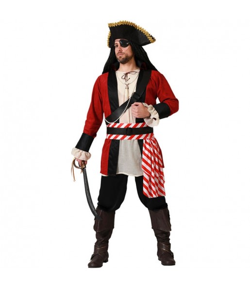 Disfraz de Pirata ladrón de tesoros para hombre