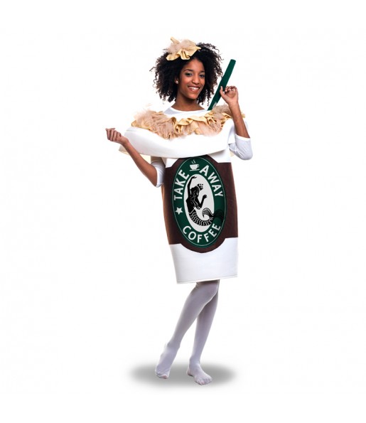 Disfraz de Taza Café Starbucks adulto