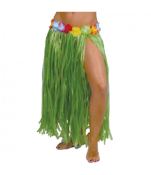 Falda Hawaiana larga verde