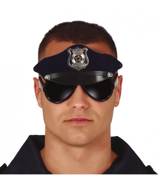 Gafas con gorra de Policía