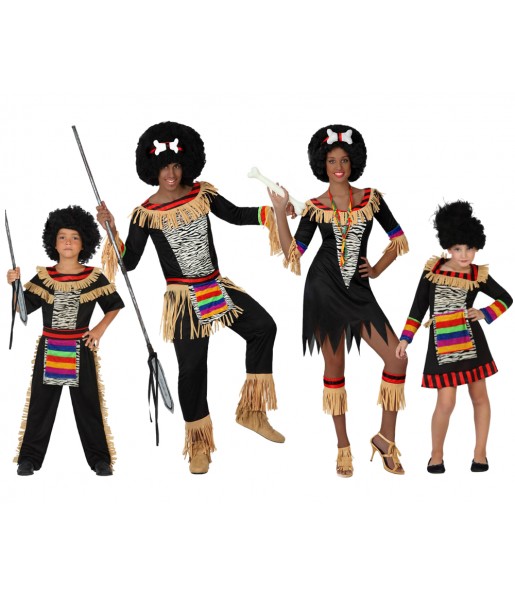 Grupo Disfraces de Zulús baratos