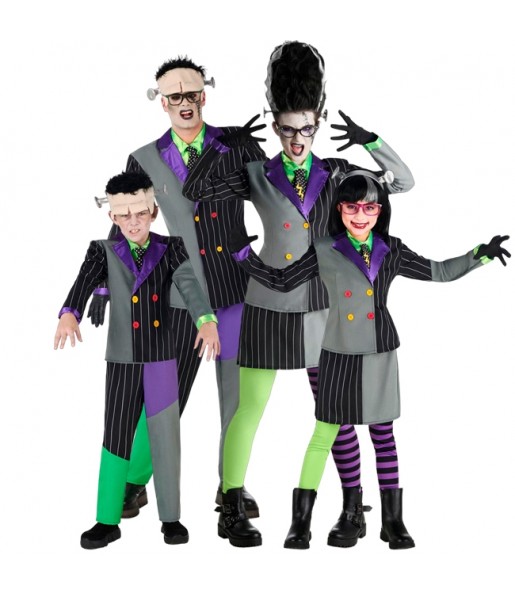 Disfraces Frankenstein Zombies para grupos y familias
