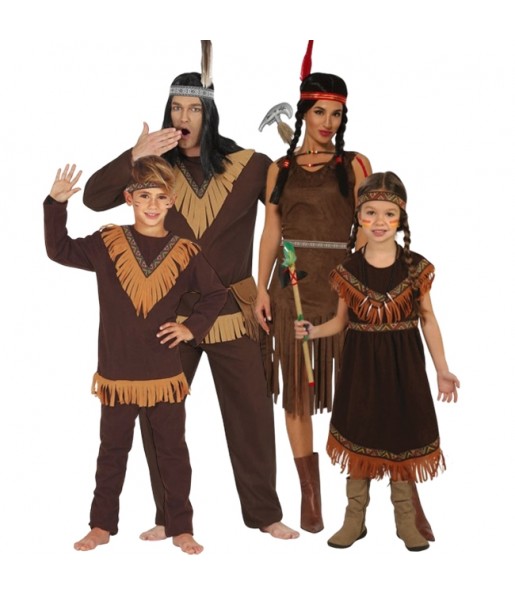 Disfraces Indios Comanches para grupos y familias