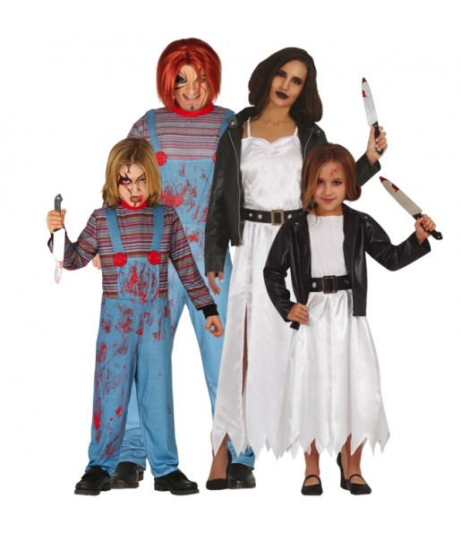 Disfraces Chuckys y Tiffanys para grupos y familias