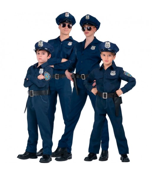 grupo disfraces policías locales