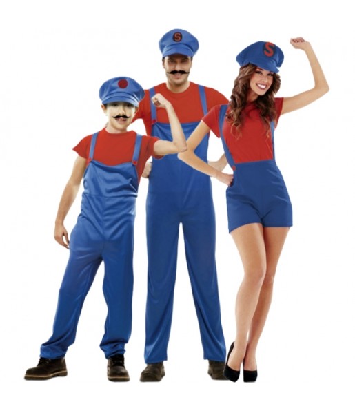 Grupo Disfraces de Super Marios Bros