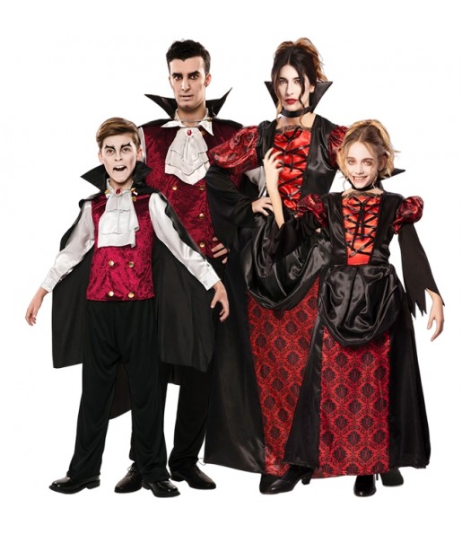 Disfraces Vampiros Elegantes para grupos y familias