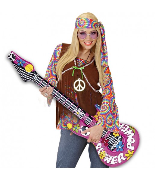 Guitarra hinchable Hippie