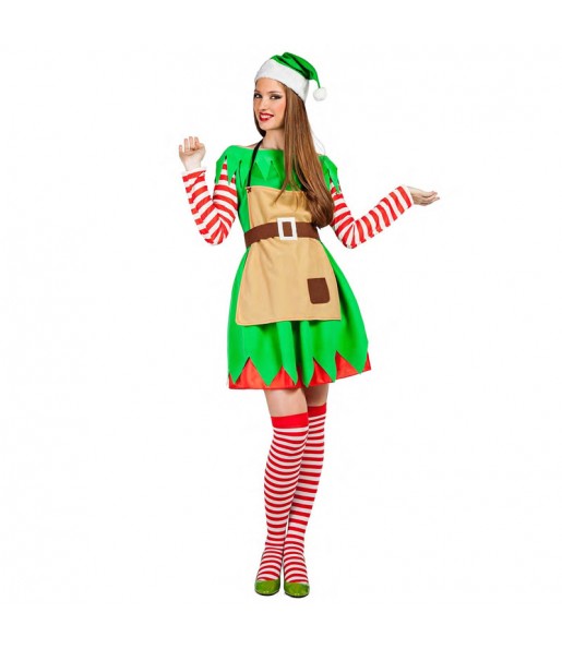 Disfraz de Elfa Navidad para Mujer