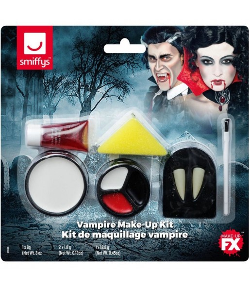 Kit maquillaje vampiro con colmillos