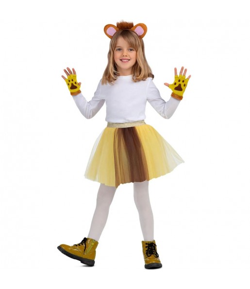 Kit para disfraz de león de niña