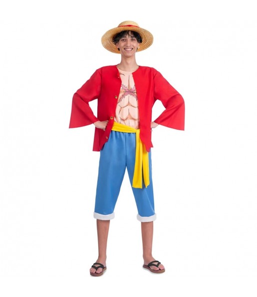 Disfraz de Luffy One Piece para hombre