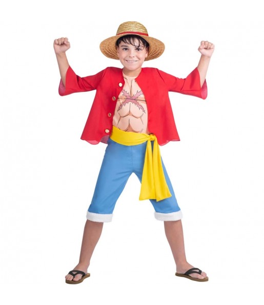 Disfraz de Luffy One Piece para niño