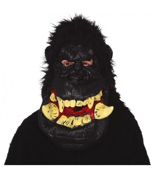 Máscara Gigante Gorila con pelo