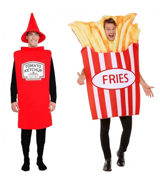Pareja Ketchup y Patatas fritas