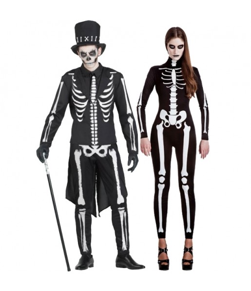 Pareja Esqueletos Halloween