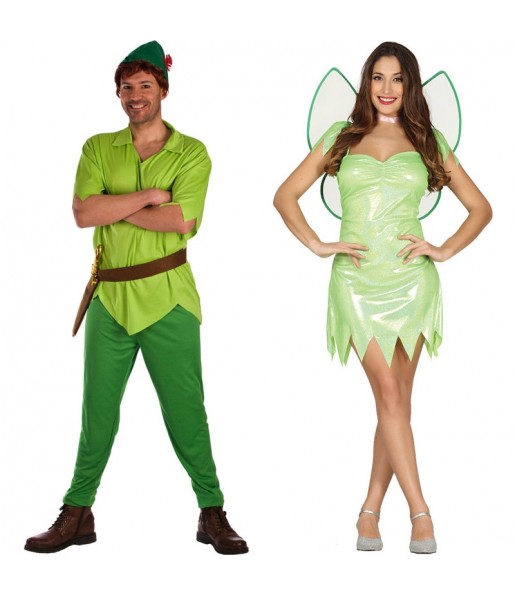 Pareja Peter Pan y Campanilla