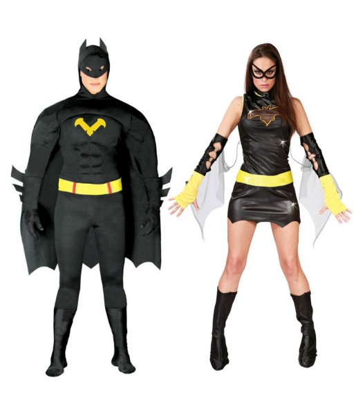 Pareja Batman y Batgirl adulto