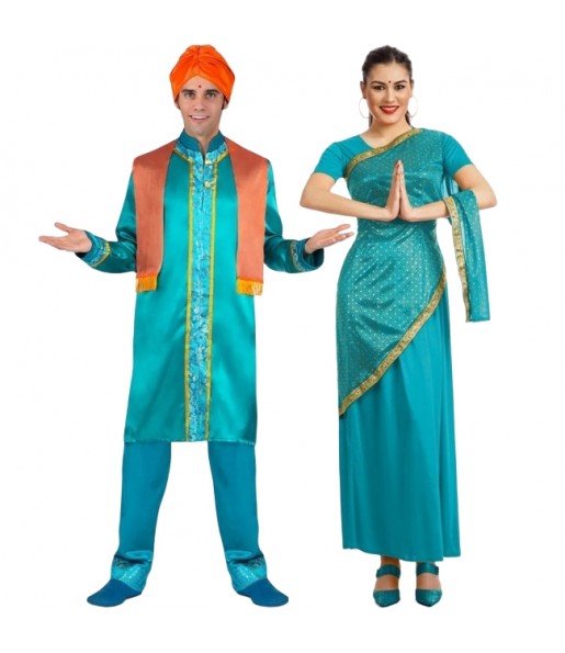 Bollywood Turquesa para disfrazarte en pareja