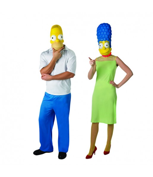 Pareja Homer y Marge Simpson