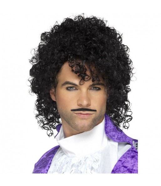 Peluca y bigote cantante Prince