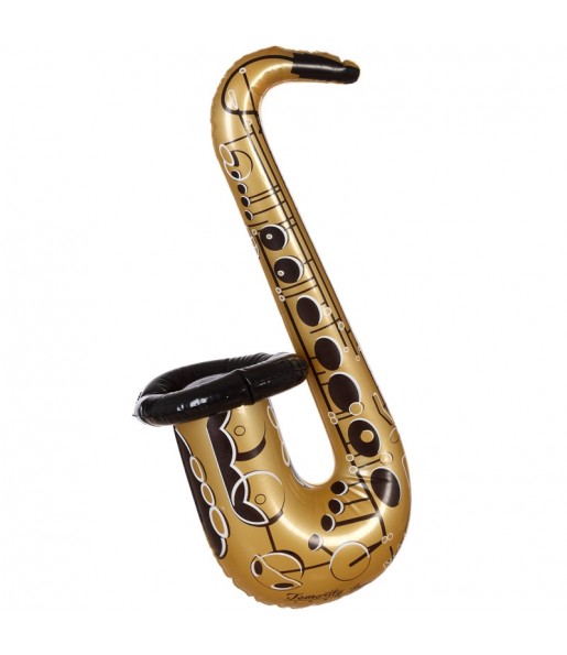 Saxofón Hinchable Dorado