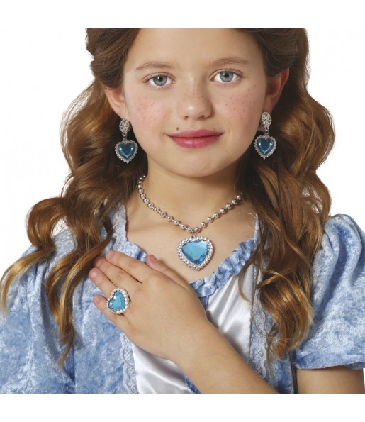 Set Joyas Princesa Infantil Azul