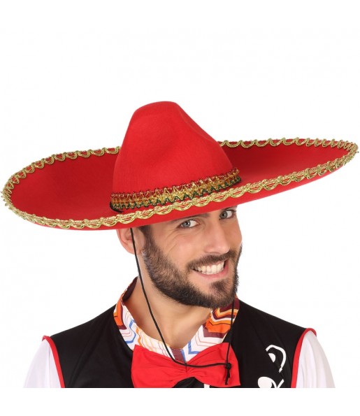 Sombrero Mexicano Mariachi Rojo