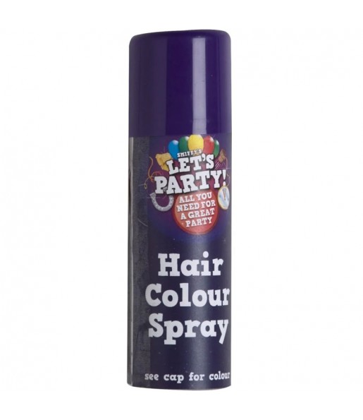 Spray de pelo color morado 
