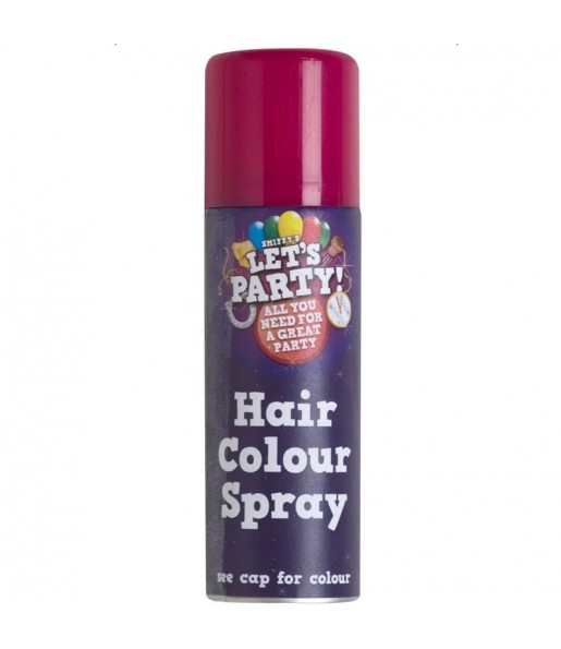 Spray de pelo color rosa 
