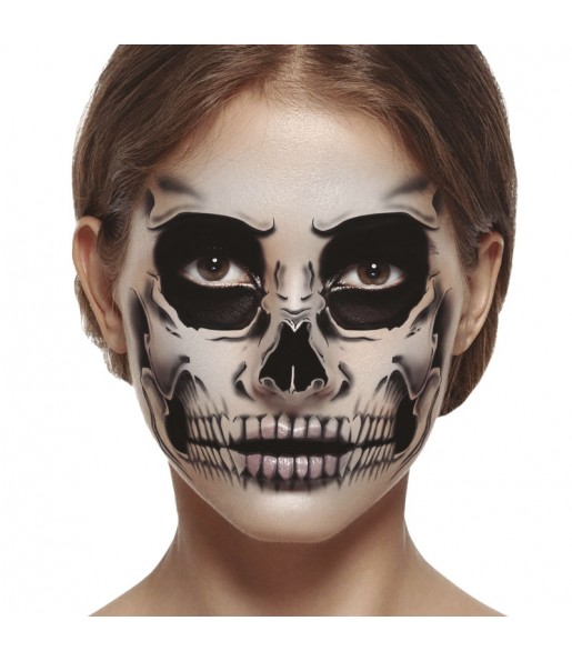 Tatuaje facial Esqueleto