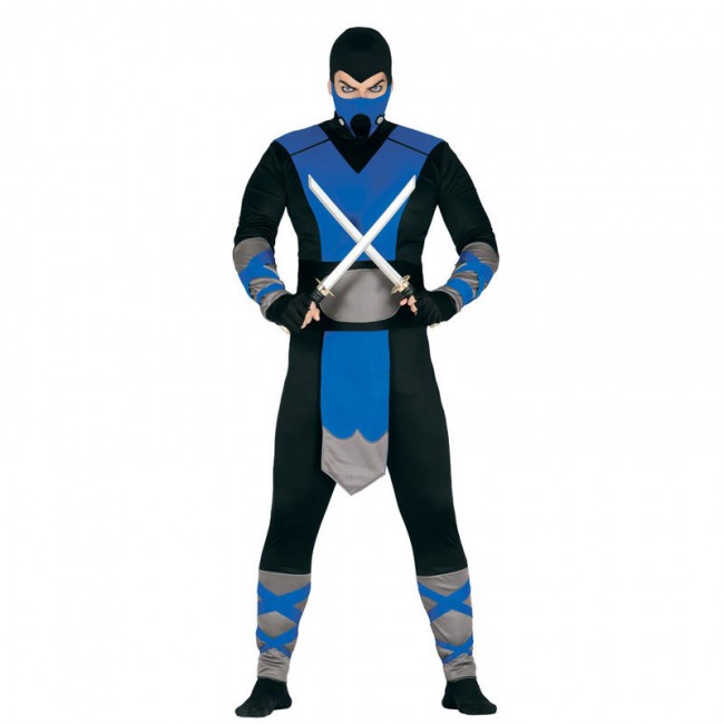 Español más y más Me sorprendió Disfraz de Ninja de Hielo para hombre | Envío en 24h