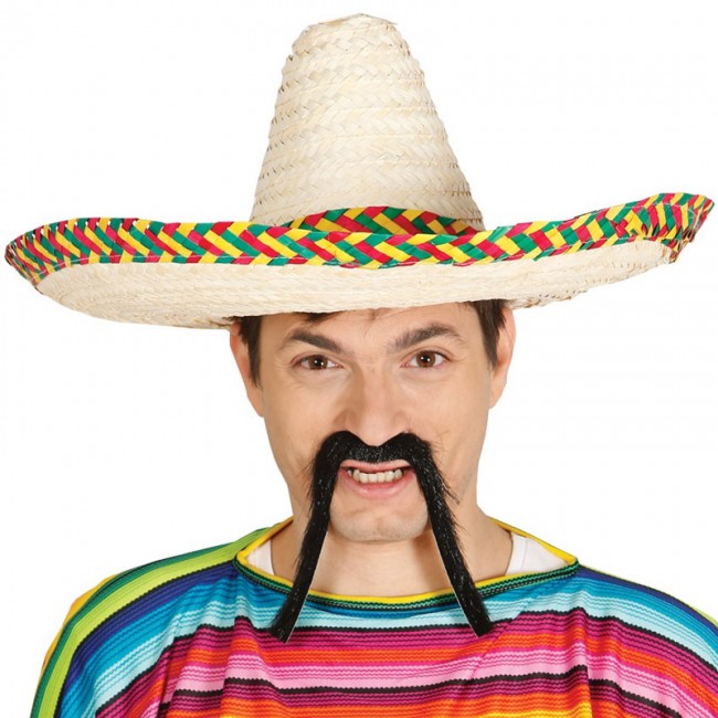 Comandante trampa Sip Sombrero Mexicano Paja - Comprar accesorios de disfraz online