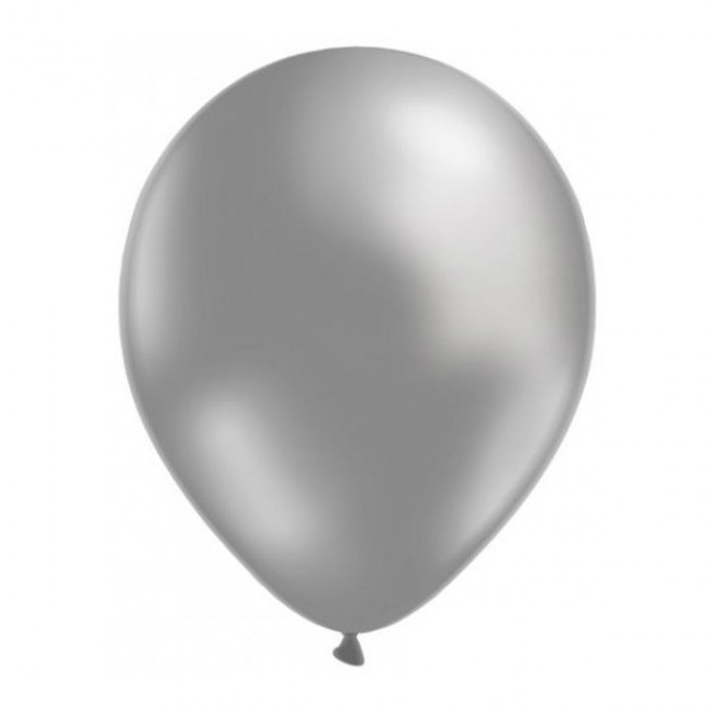 50 globos metalizados color plata al mejor precio - Envíos en 24h