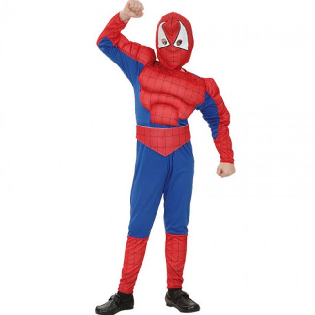 Feudo Ocho Pensativo Disfraz Spiderman Musculoso para niño - Envíos en 24h