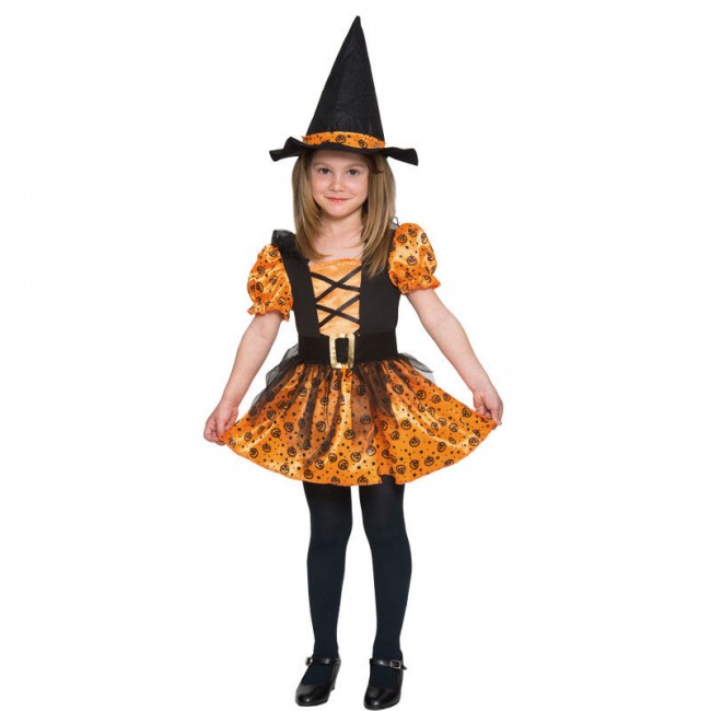 Bergantín terremoto hidrógeno Disfraz Bruja Naranja Tutú niña | Disfraces Halloween en 24h