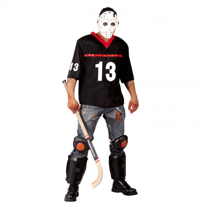 Cubeta Impuestos Avispón Disfraz Jason Voorhees Viernes 13 adulto | Envío Halloween en 24h