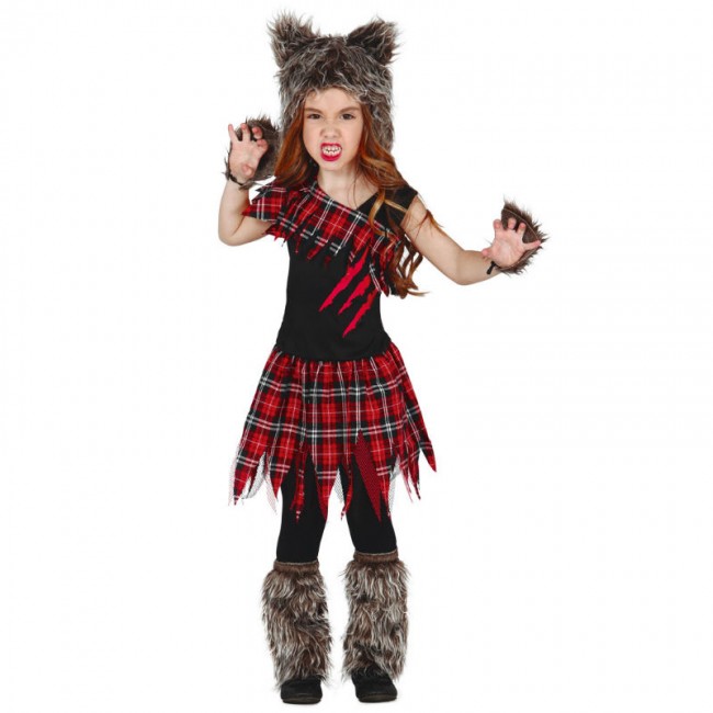 marcador Deseo apoyo Disfraz Loba Escocesa niña | Disfraces Halloween en 24h