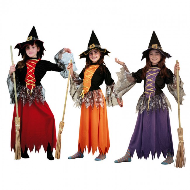 Jirafa Cargado Skalk Disfraz Bruja Colores niña | Disfraces Halloween en 24h