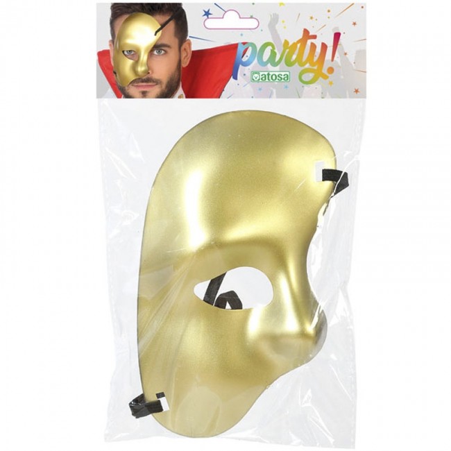 Las mejores ofertas en El fantasma de la Ópera Hombres Oro máscaras y  antifaces de Disfraz