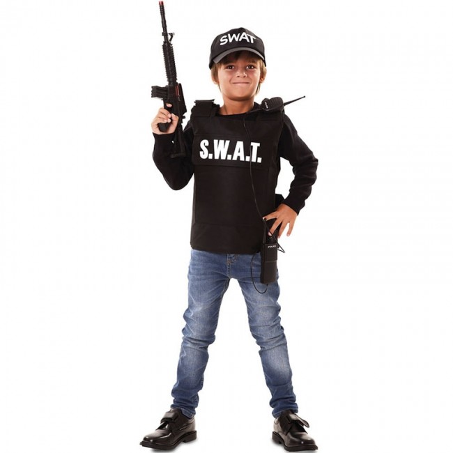 Disfraz Infantil De Swat Para Niños. 