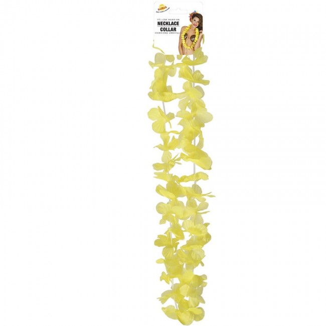 ▷ Comprar Collar hawaiano amarillo de disfraz