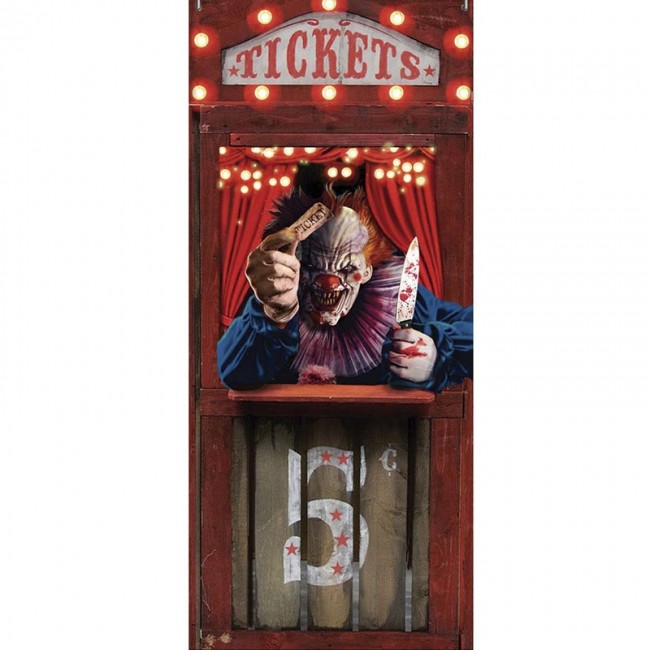 ▷ Comprar Decoración puerta Circo de los Horrores para Halloween