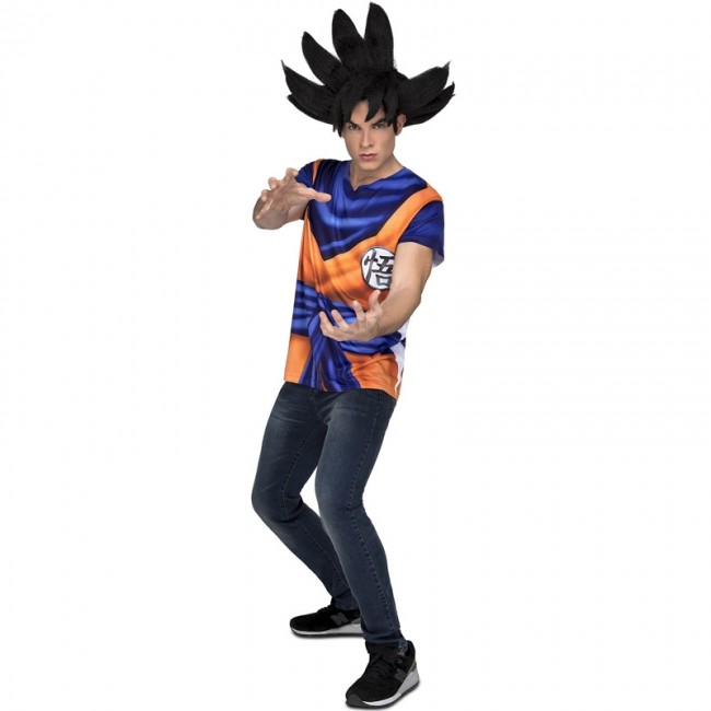 Horizontal Decepcionado patrimonio Camiseta Disfraz Son Goku adulto Dragon Ball - Envío en 24h