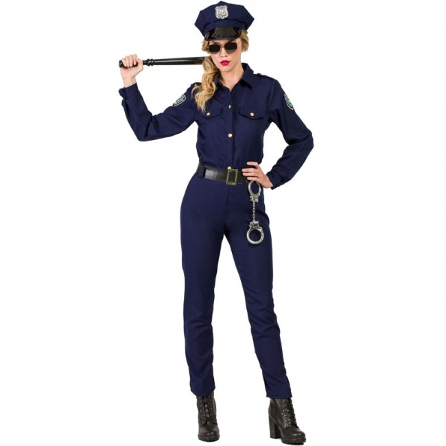 digestión ven El principio Disfraz Agente Policía mujer - Envíos en 24h