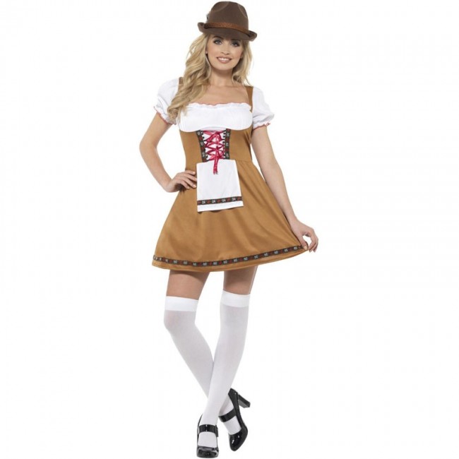 cebolla capitalismo Encarnar ▷ Disfraz Alemana Oktoberfest marrón para Mujer |【Envío en 24h】