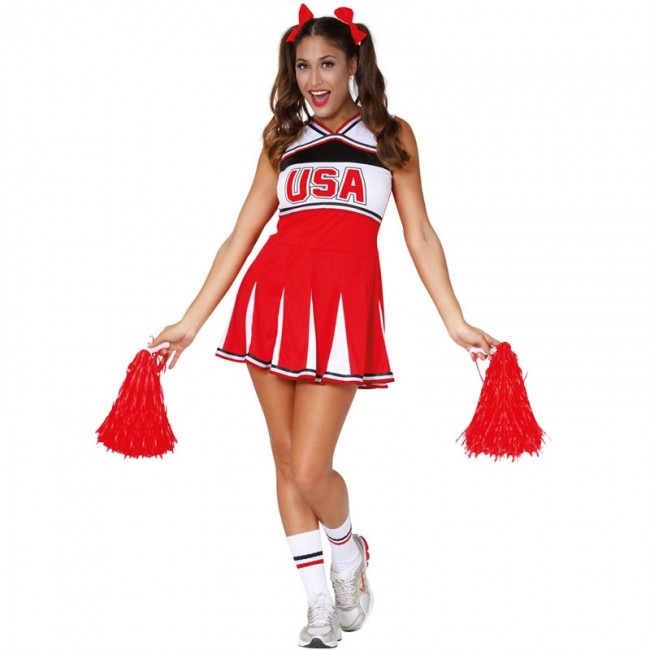 Disfraz de Animadora Cheerleader para mujer - Envío en 24h