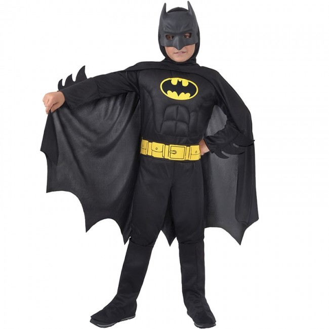 Vueltas y vueltas la carretera Diverso ▷ Disfraz Batman musculoso Classic para Niño |【Envío en 24h】