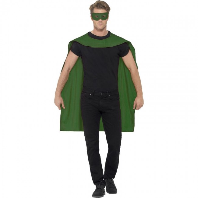 reinado grandioso plantador ▷ Disfraz Capa verde superhéroe para Hombre |【Envío en 24h】